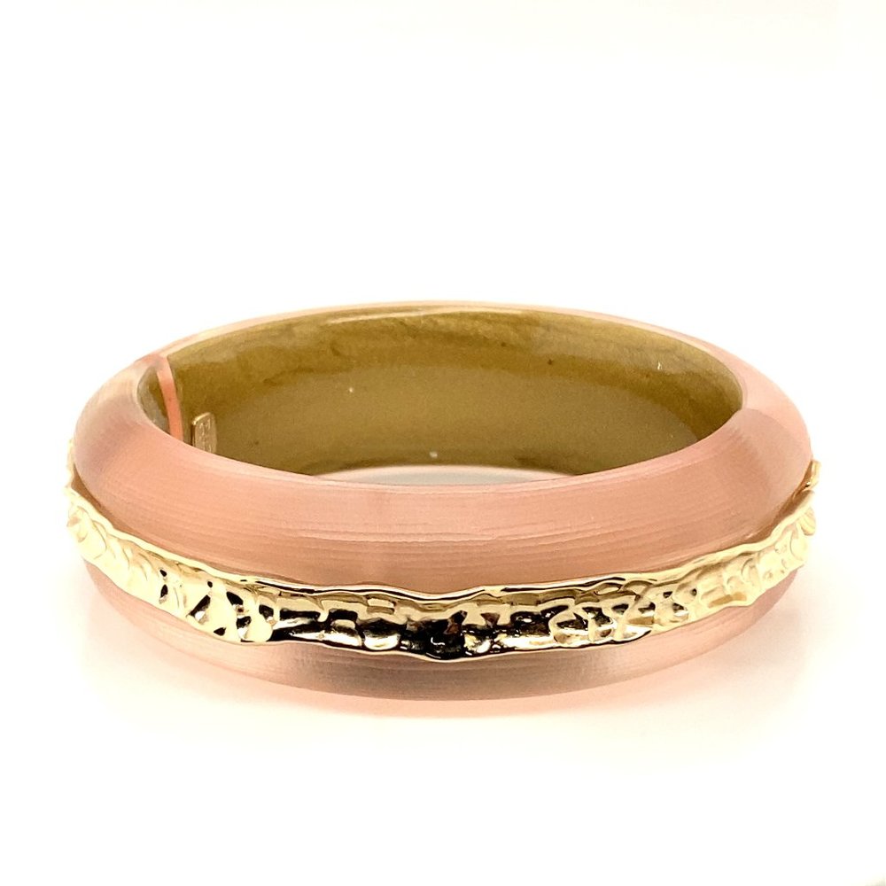 Alexis Bittar Sunset Lucite Hammered Metal Bangle